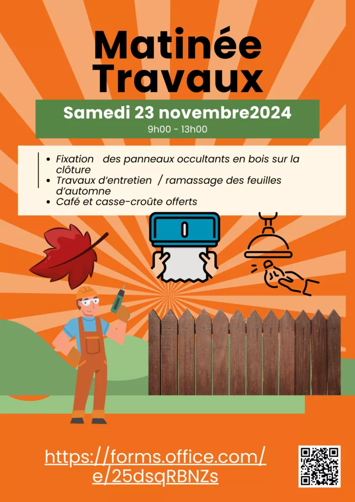 Une matinée solidaire et efficace : les travaux du samedi 23 novembre 2024