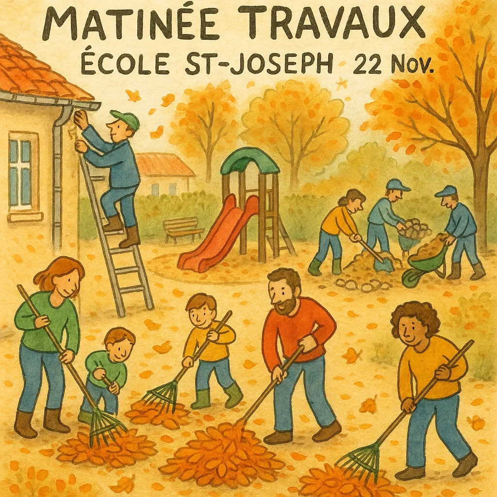 🚧 Matinée Travaux du 22 novembre 2025 : Préparer l’École pour l’Hiver !