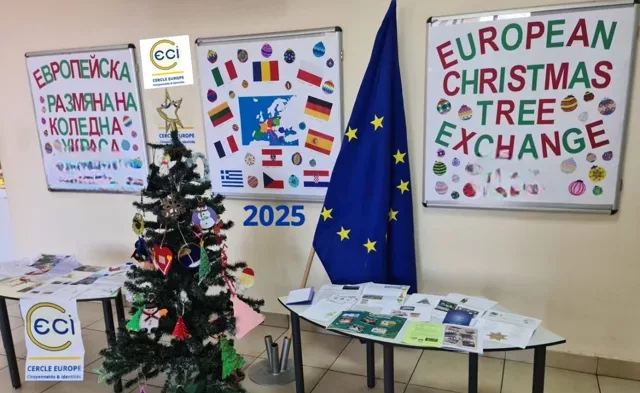 Echange de décorations entre écoles européennes
